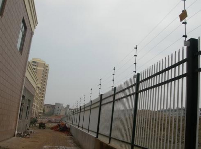 Electronic fence of a detention center
